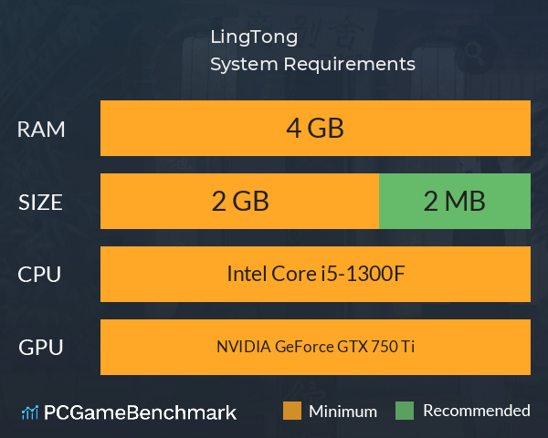 灵童LingTong System Requirements PC Graph - Can I Run 灵童LingTong