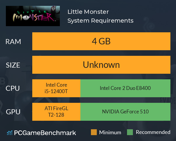 Little Monster System Requirements PC Graph - Can I Run Little Monster