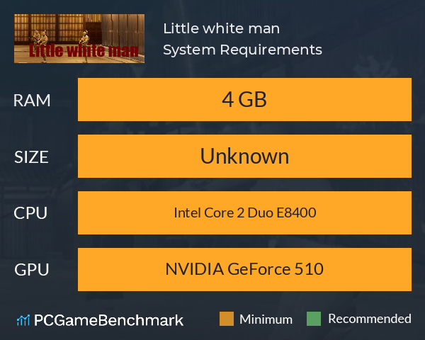 Little white man System Requirements PC Graph - Can I Run Little white man