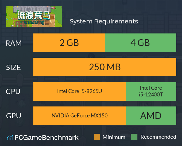 流浪荒岛 System Requirements PC Graph - Can I Run 流浪荒岛