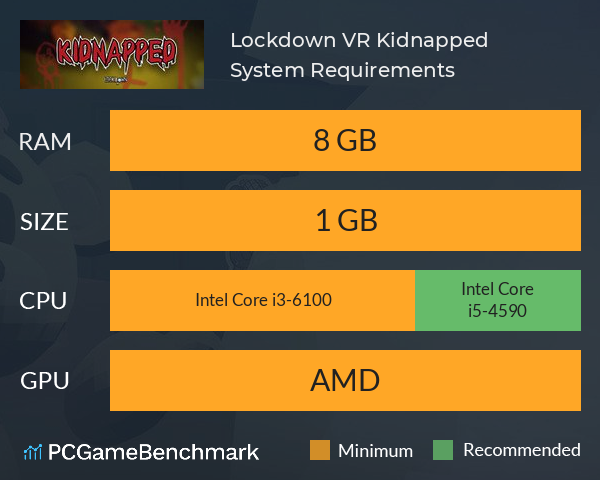 Lockdown VR: Kidnapped System Requirements PC Graph - Can I Run Lockdown VR: Kidnapped