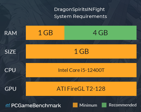 龙魂无限斗  DragonSpiritsINFight System Requirements PC Graph - Can I Run 龙魂无限斗  DragonSpiritsINFight