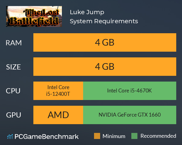 Luke Jump System Requirements PC Graph - Can I Run Luke Jump