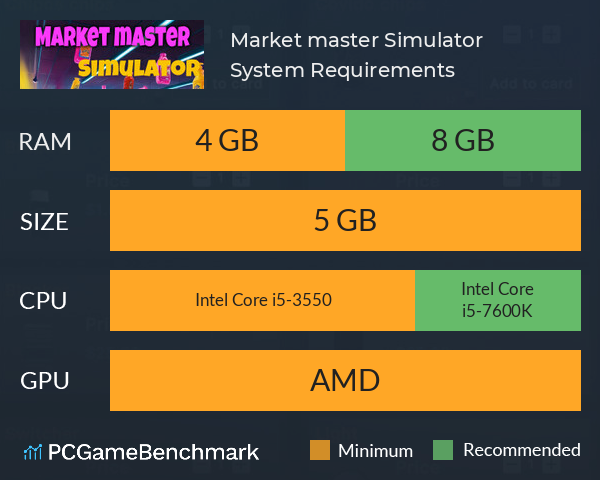 Market master Simulator System Requirements PC Graph - Can I Run Market master Simulator