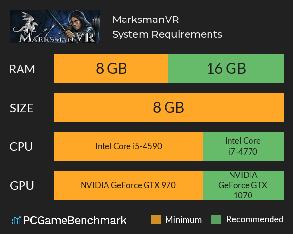 MarksmanVR System Requirements PC Graph - Can I Run MarksmanVR