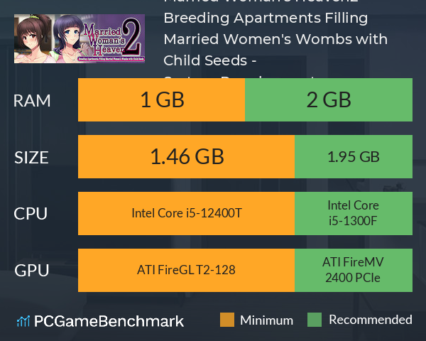 Married Woman's Heaven2 - Breeding Apartments, Filling Married Women's Wombs with Child Seeds - System Requirements PC Graph - Can I Run Married Woman's Heaven2 - Breeding Apartments, Filling Married Women's Wombs with Child Seeds -