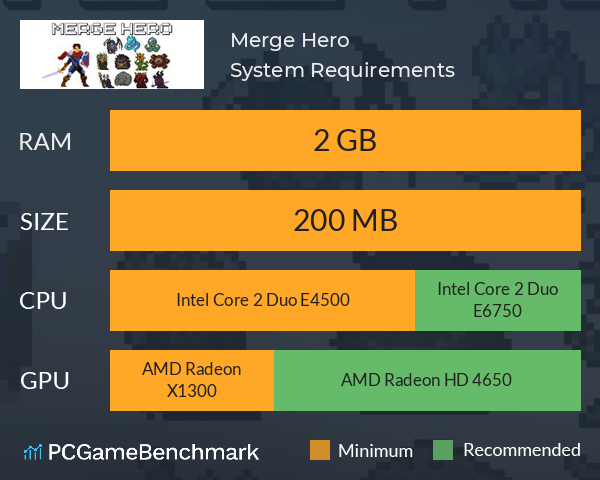 Merge Hero System Requirements PC Graph - Can I Run Merge Hero