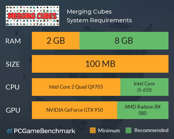 Merging Cubes System Requirements PC Graph - Can I Run Merging Cubes