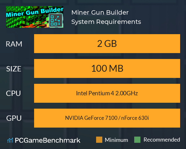 Miner Gun Builder System Requirements PC Graph - Can I Run Miner Gun Builder