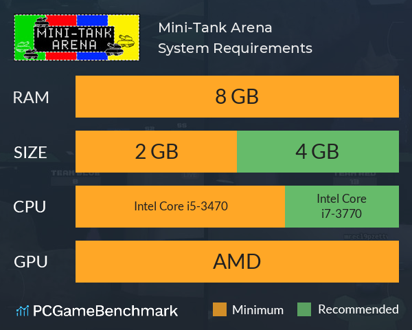 Mini-Tank Arena System Requirements PC Graph - Can I Run Mini-Tank Arena