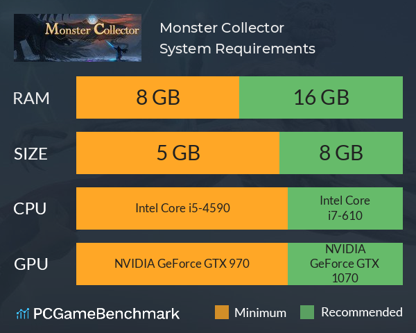 Monster Collector System Requirements PC Graph - Can I Run Monster Collector