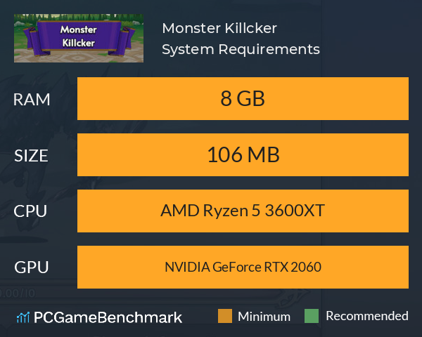 Monster Killcker System Requirements PC Graph - Can I Run Monster Killcker