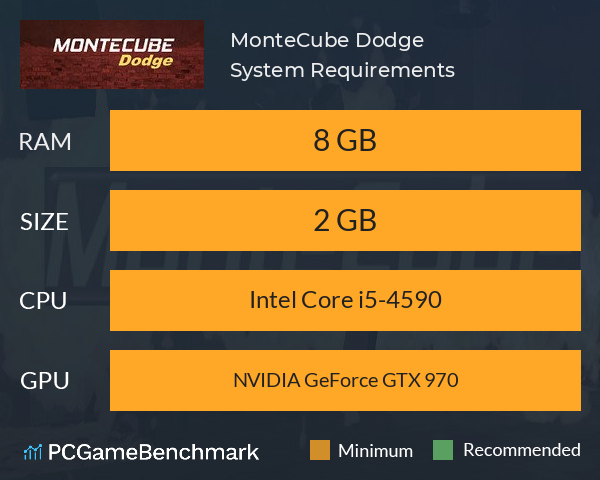 MonteCube Dodge System Requirements PC Graph - Can I Run MonteCube Dodge