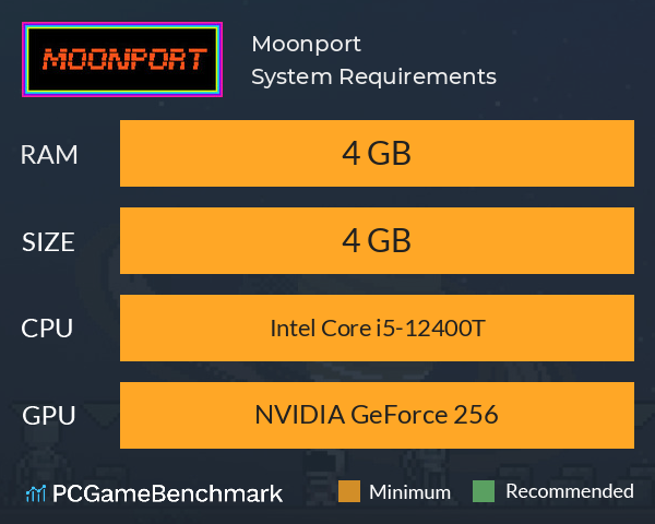 Moonport System Requirements PC Graph - Can I Run Moonport