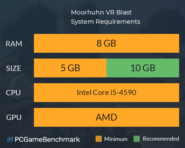 Moorhuhn VR Blast System Requirements PC Graph - Can I Run Moorhuhn VR Blast