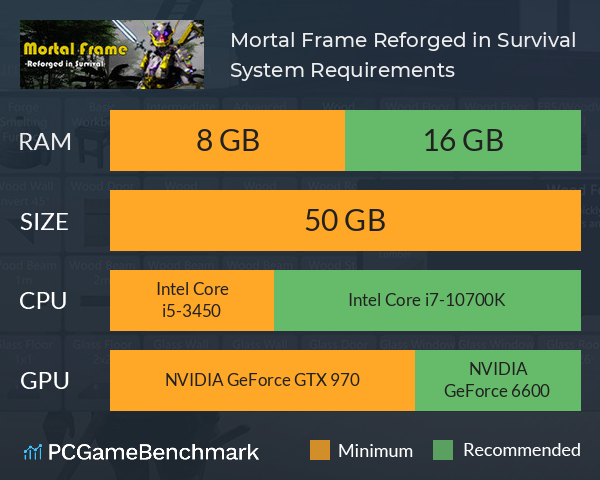 Mortal Frame: Reforged in Survival System Requirements PC Graph - Can I Run Mortal Frame: Reforged in Survival