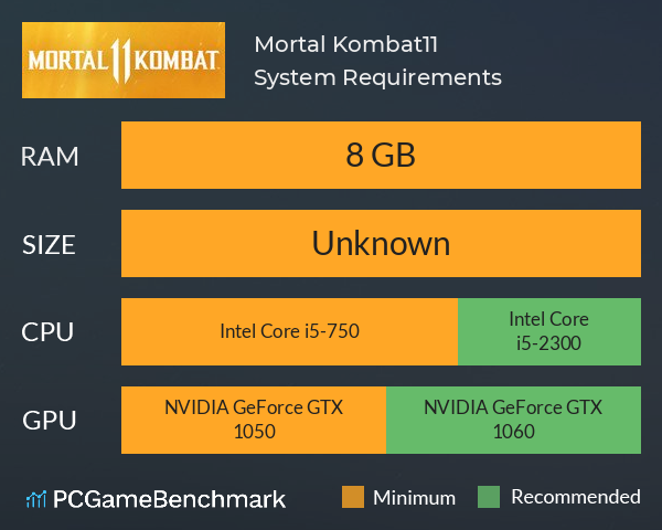 Mortal Kombat 11 system requirements