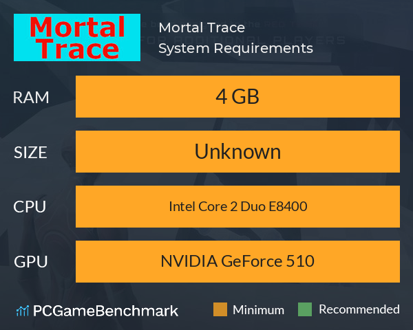 Mortal Trace System Requirements PC Graph - Can I Run Mortal Trace