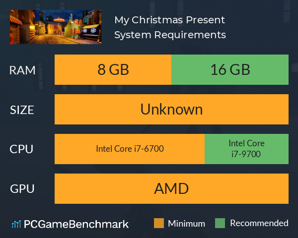 My Christmas Present System Requirements PC Graph - Can I Run My Christmas Present