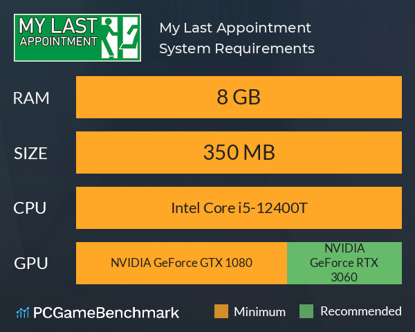 My Last Appointment System Requirements PC Graph - Can I Run My Last Appointment