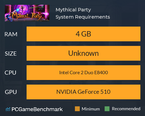 Mythical Party System Requirements PC Graph - Can I Run Mythical Party