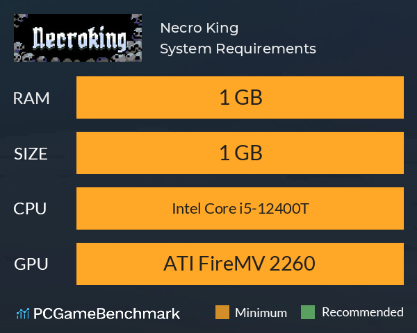 Necro King System Requirements PC Graph - Can I Run Necro King