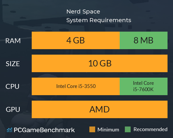 Nerd Space System Requirements PC Graph - Can I Run Nerd Space