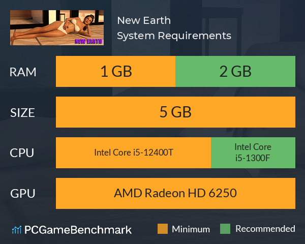 New Earth System Requirements PC Graph - Can I Run New Earth