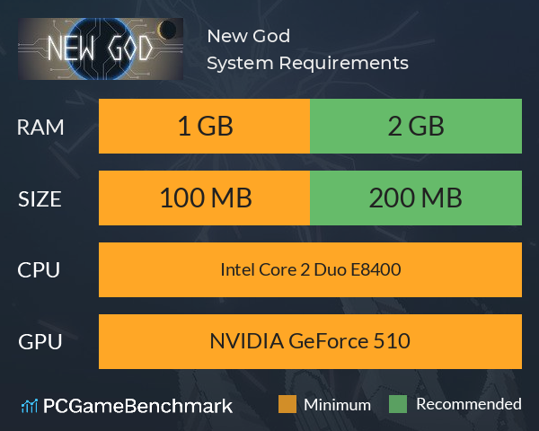 New God System Requirements PC Graph - Can I Run New God