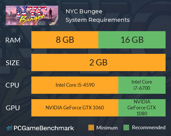 NYC Bungee System Requirements PC Graph - Can I Run NYC Bungee