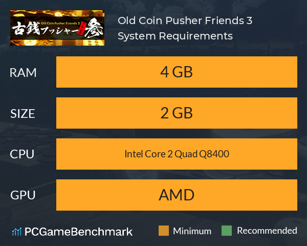 Old Coin Pusher Friends 3 System Requirements PC Graph - Can I Run Old Coin Pusher Friends 3