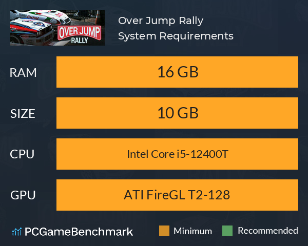 Over Jump Rally System Requirements PC Graph - Can I Run Over Jump Rally