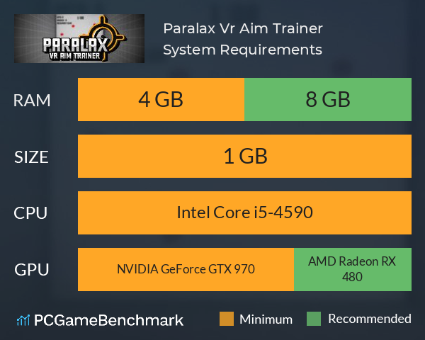 Paralax Vr Aim Trainer System Requirements PC Graph - Can I Run Paralax Vr Aim Trainer