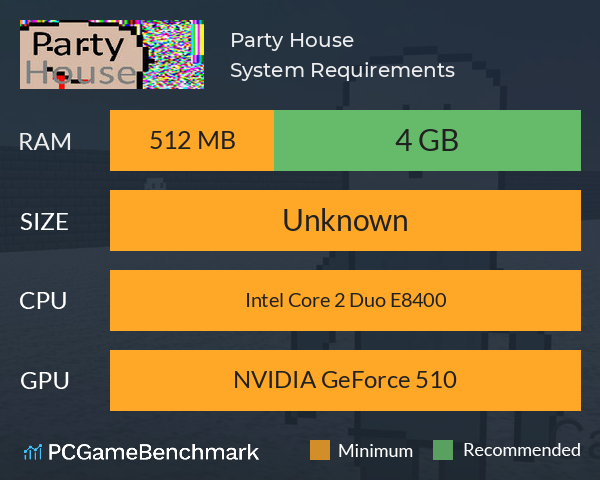 Party House System Requirements PC Graph - Can I Run Party House