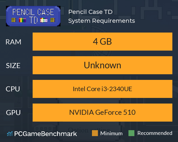 Pencil Case TD System Requirements PC Graph - Can I Run Pencil Case TD