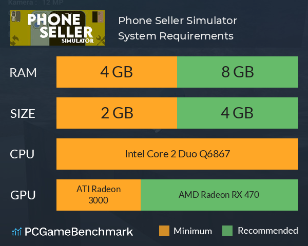 Phone Seller Simulator System Requirements PC Graph - Can I Run Phone Seller Simulator