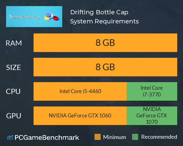 漂流瓶盖 Drifting Bottle Cap System Requirements PC Graph - Can I Run 漂流瓶盖 Drifting Bottle Cap