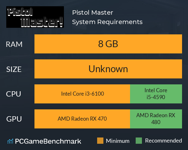 Pistol Master! System Requirements PC Graph - Can I Run Pistol Master!