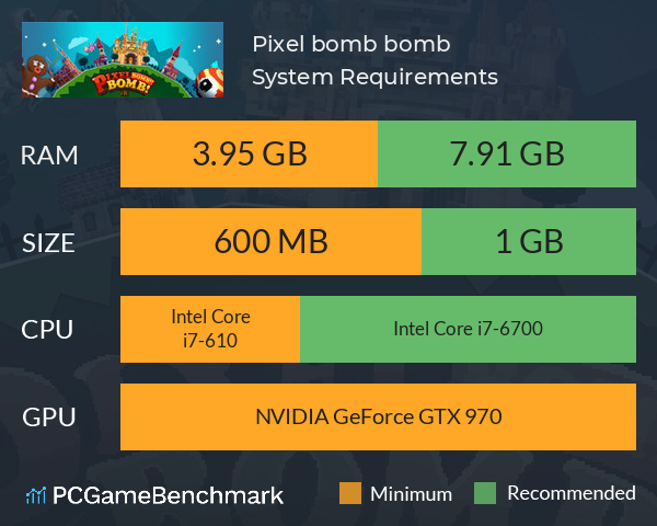 Pixel bomb! bomb!! System Requirements PC Graph - Can I Run Pixel bomb! bomb!!