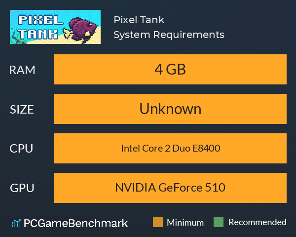 Pixel Tank System Requirements PC Graph - Can I Run Pixel Tank