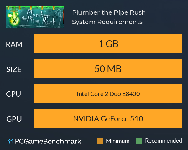 Plumber: the Pipe Rush System Requirements PC Graph - Can I Run Plumber: the Pipe Rush