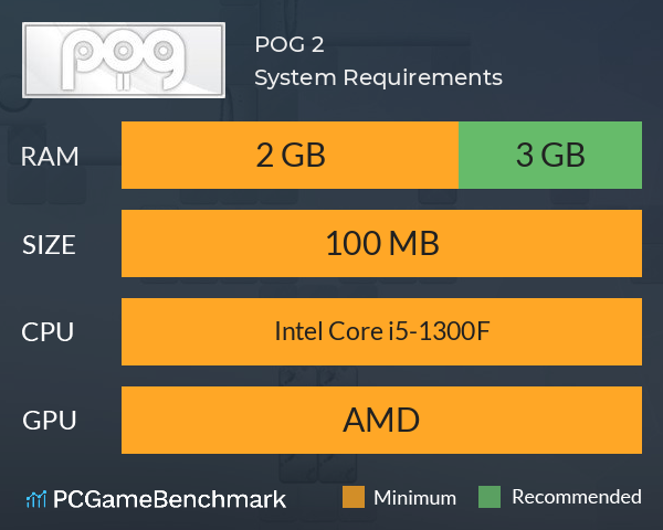 POG 2 System Requirements PC Graph - Can I Run POG 2