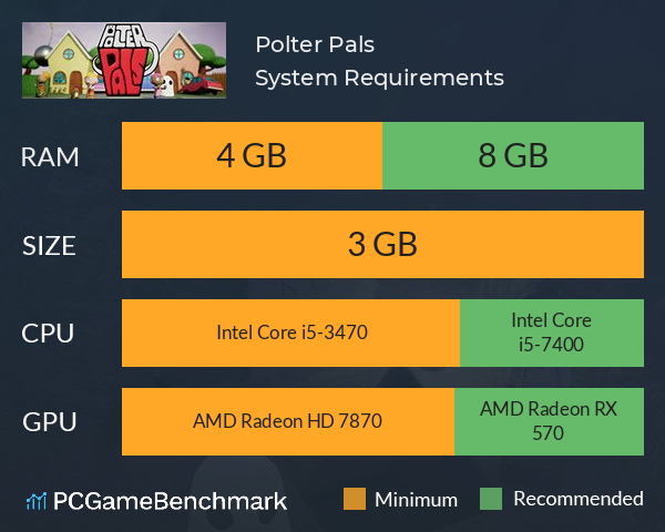 Polter Pals System Requirements PC Graph - Can I Run Polter Pals