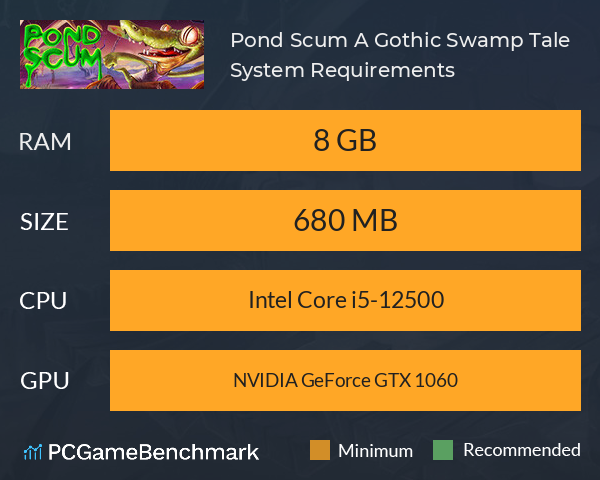 Pond Scum: A Gothic Swamp Tale System Requirements PC Graph - Can I Run Pond Scum: A Gothic Swamp Tale