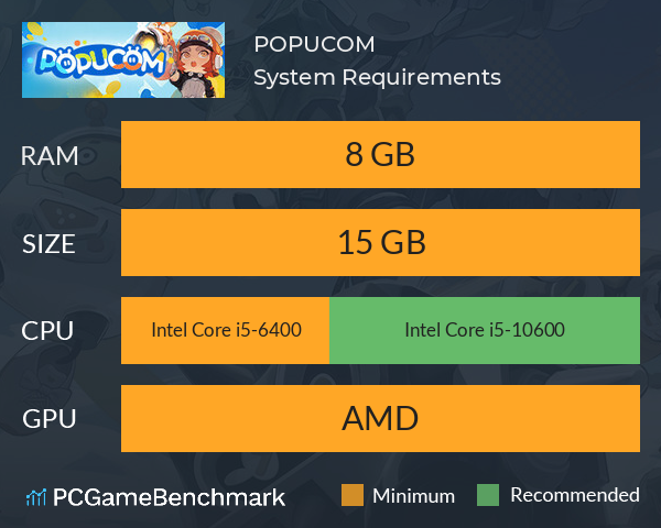 POPUCOM System Requirements PC Graph - Can I Run POPUCOM