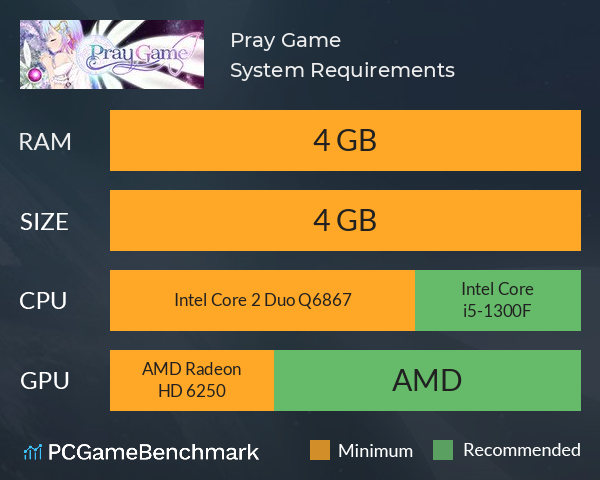 Pray Game System Requirements PC Graph - Can I Run Pray Game