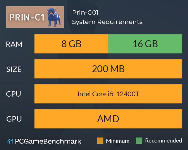 Prin-C01 System Requirements PC Graph - Can I Run Prin-C01