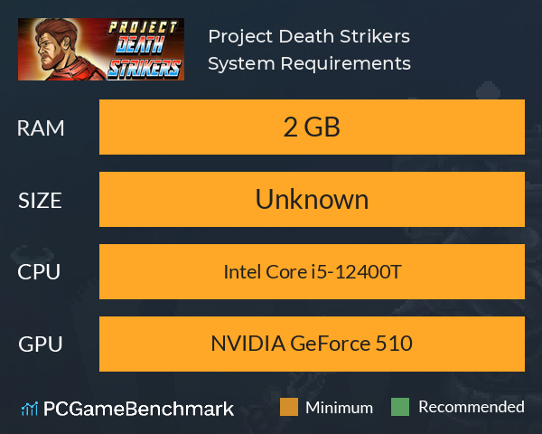 Project Death Strikers System Requirements PC Graph - Can I Run Project Death Strikers