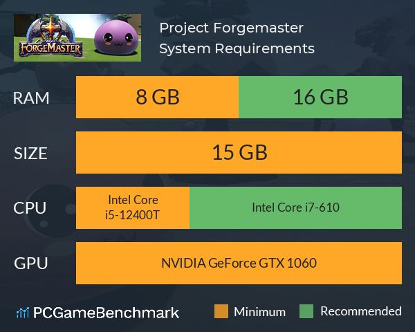 Project Forgemaster System Requirements PC Graph - Can I Run Project Forgemaster