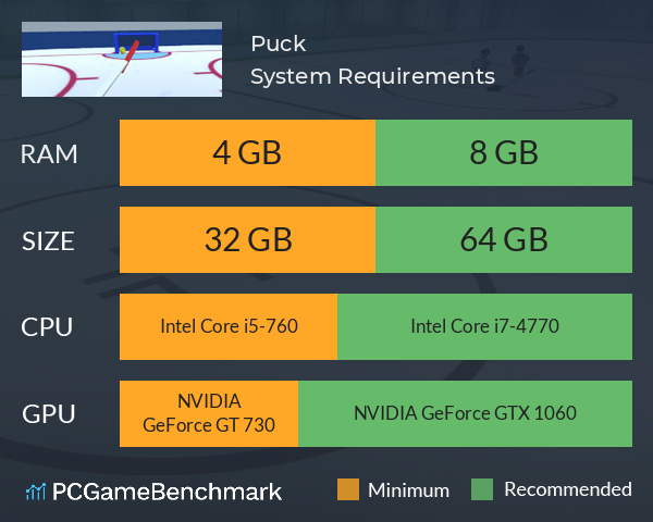 Puck System Requirements PC Graph - Can I Run Puck